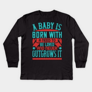 Pregnancy Announcement New Dad or Mom Baby Reveal 2021 Kids Long Sleeve T-Shirt